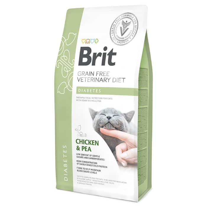 Brit Veterinary Diet Diabetes veterinārā kaķu barība diabētam 2 kg